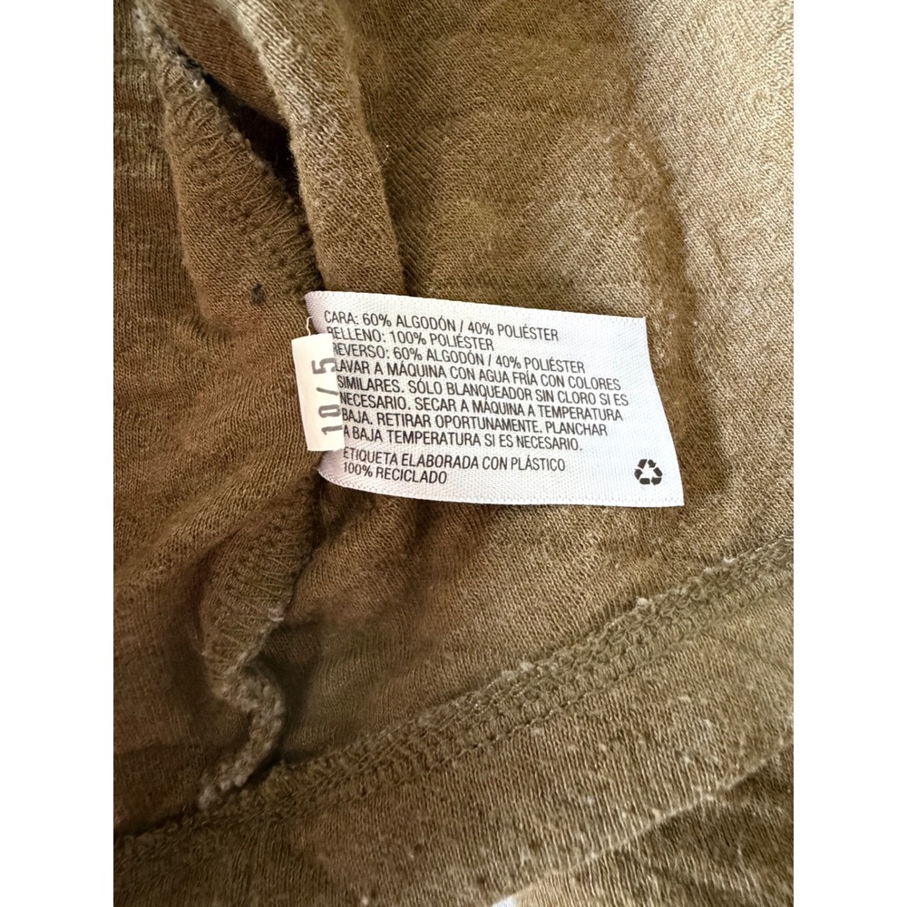 Goodfellow & Co Mens XL Quilted Shirt Jacket Olive Green Shacket Button Front - Picture 7 of 11